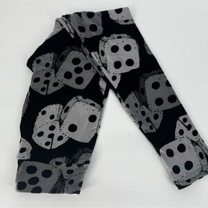 New LuLaRoe OS One Size Leggings Dice Black and Grey Las Vegas